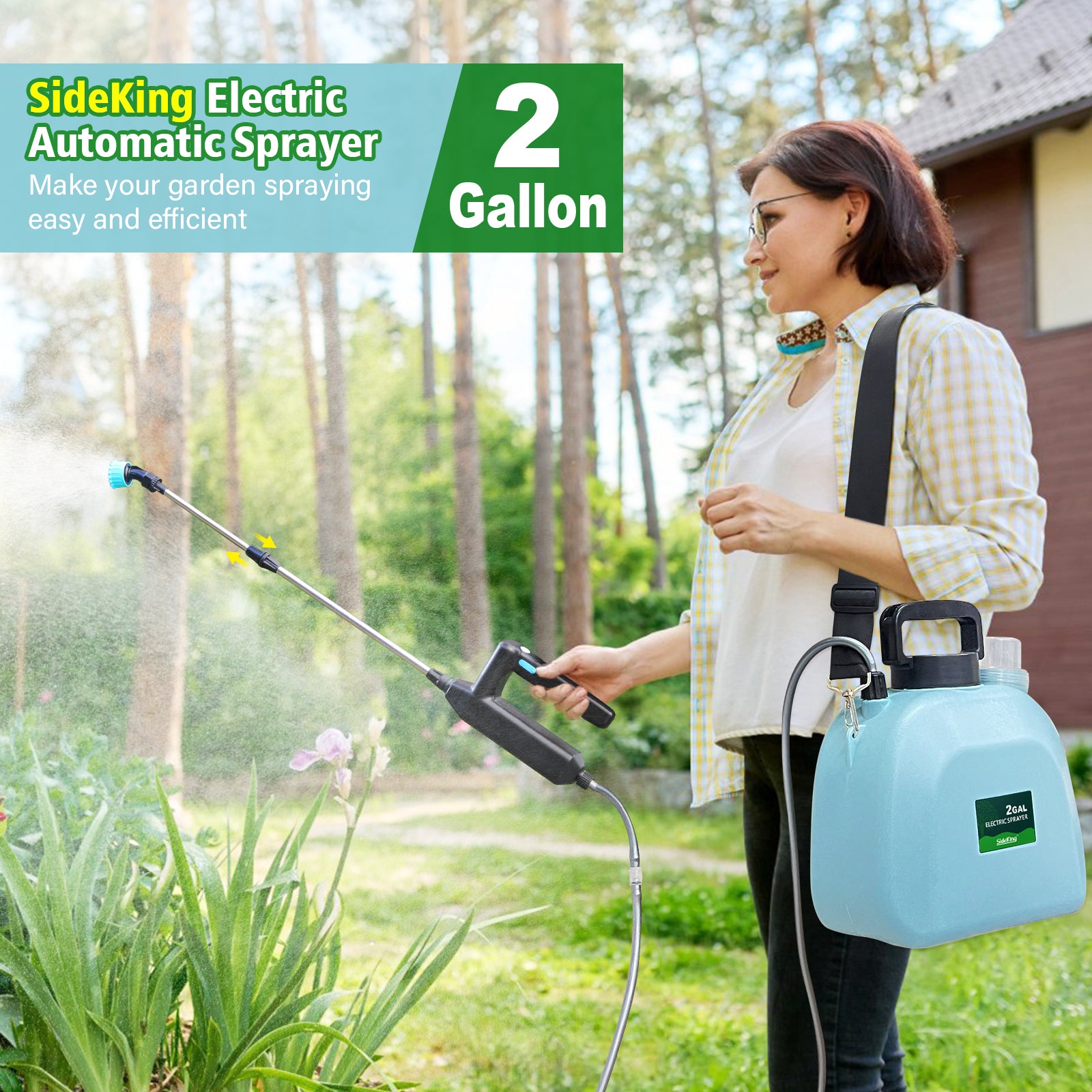 electric garden sprayer 2 Gallon / 8L Battery Powered Garden Sprayer – Sylstar-lighting.com