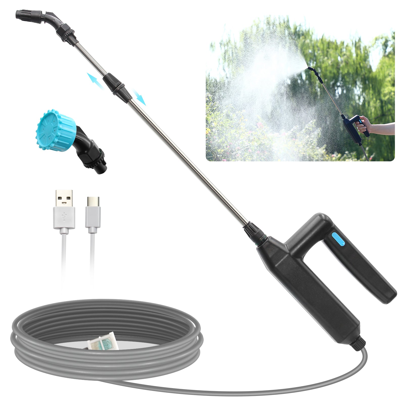 Battery Powered Sprayer Wand for Garden Spraying