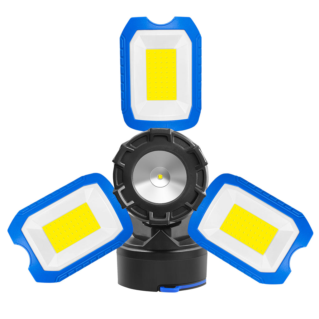 50W 5000LM Portable Three Head LED Work Light