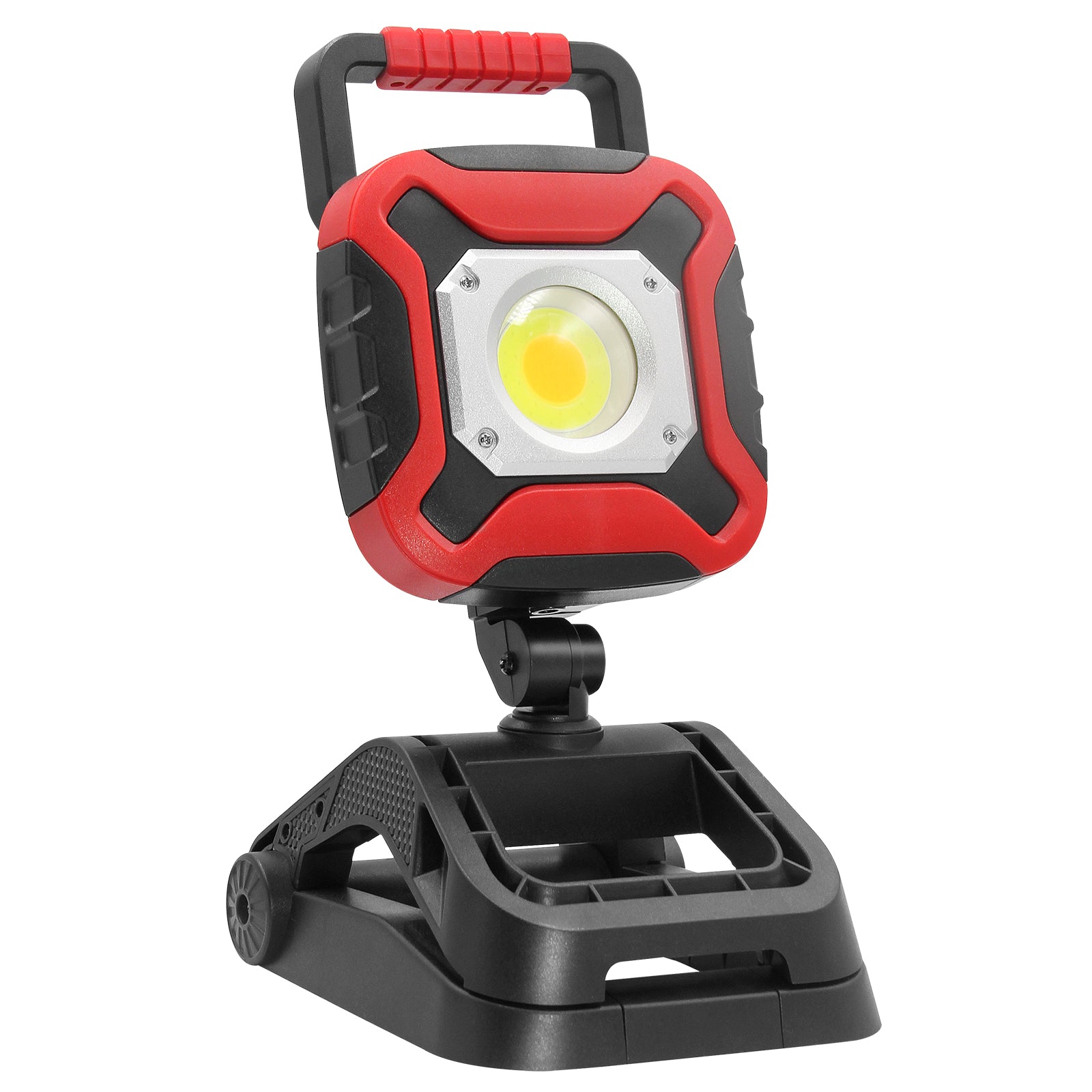 Rechargeable COB Work Light with 20W 1500LM Adjustable Brightness Magnetic Clamp Base and Power Bank