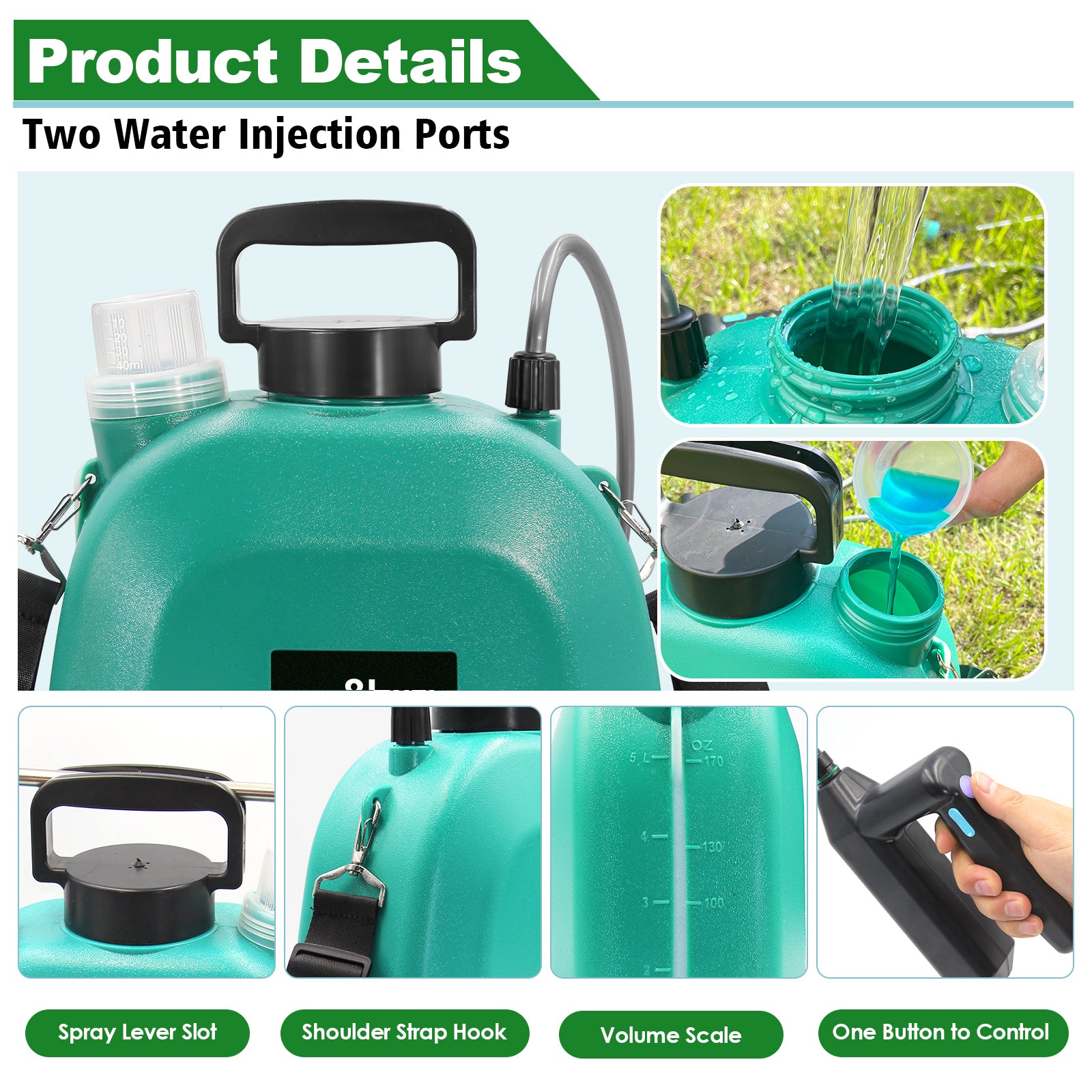 2 Gallon / 8L Battery Powered Garden Sprayer