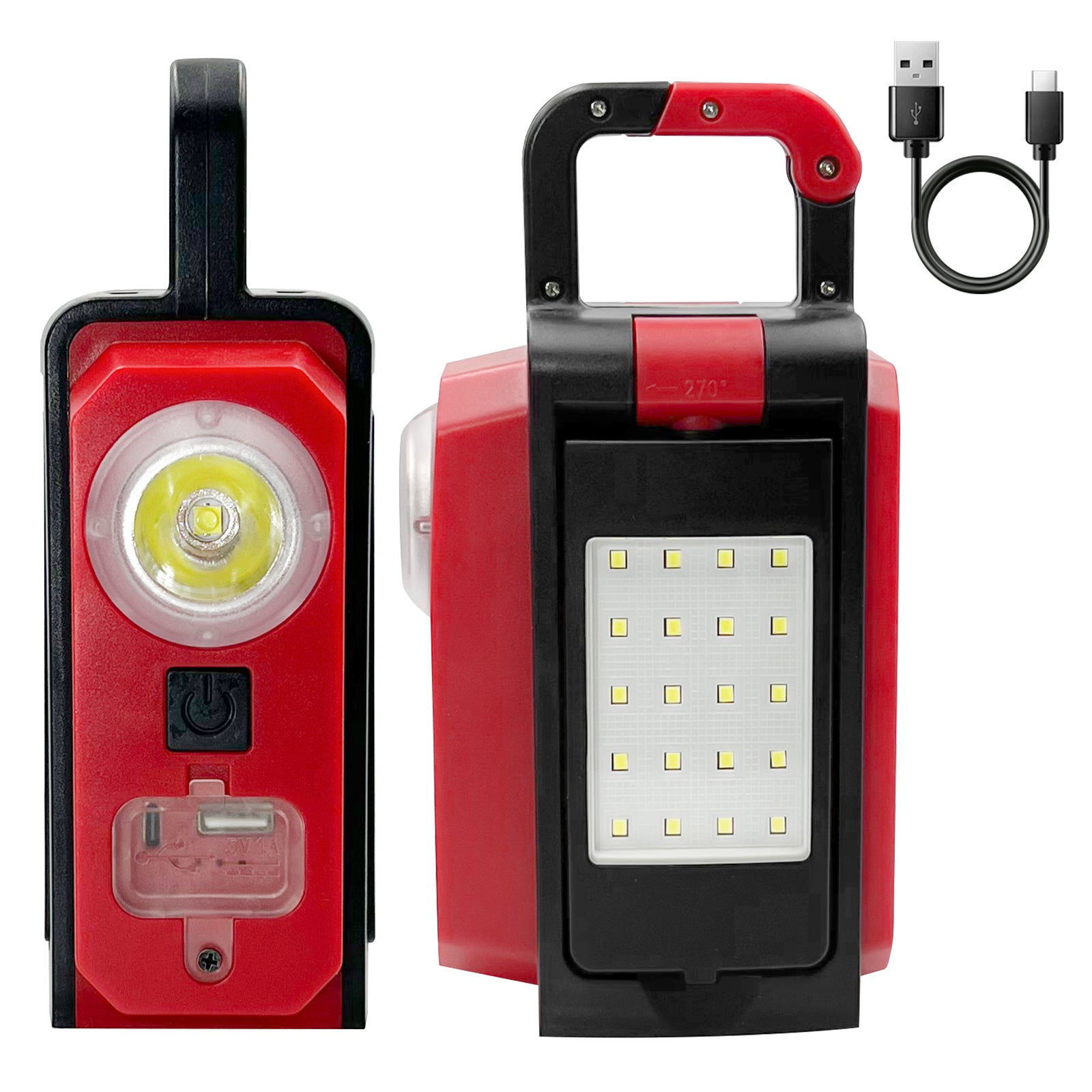 39W 3500LM Adjustable Rechargeable LED Work Light