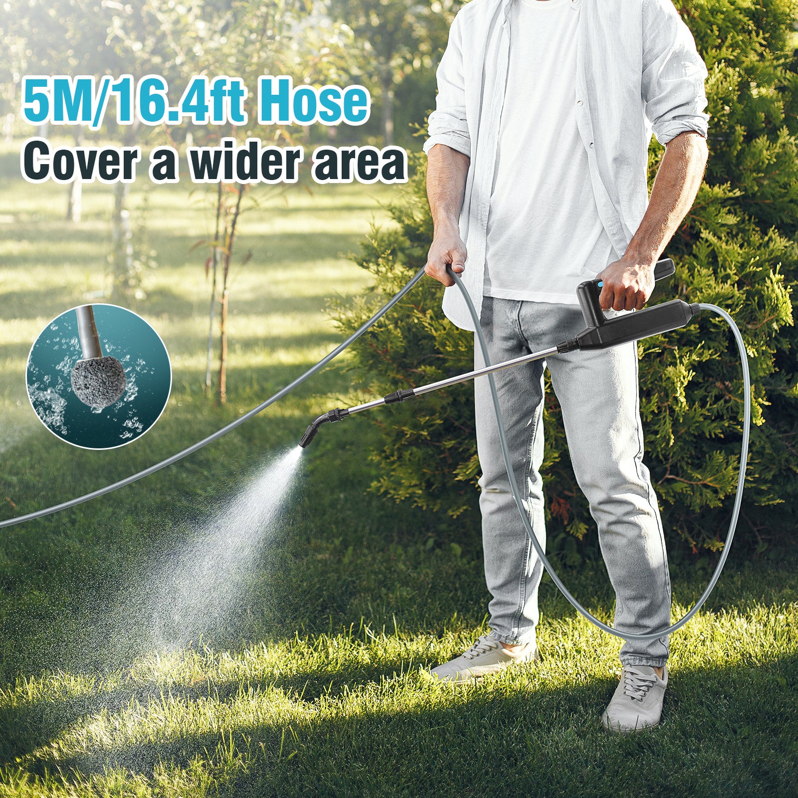 Battery Powered Sprayer Wand for Garden Spraying