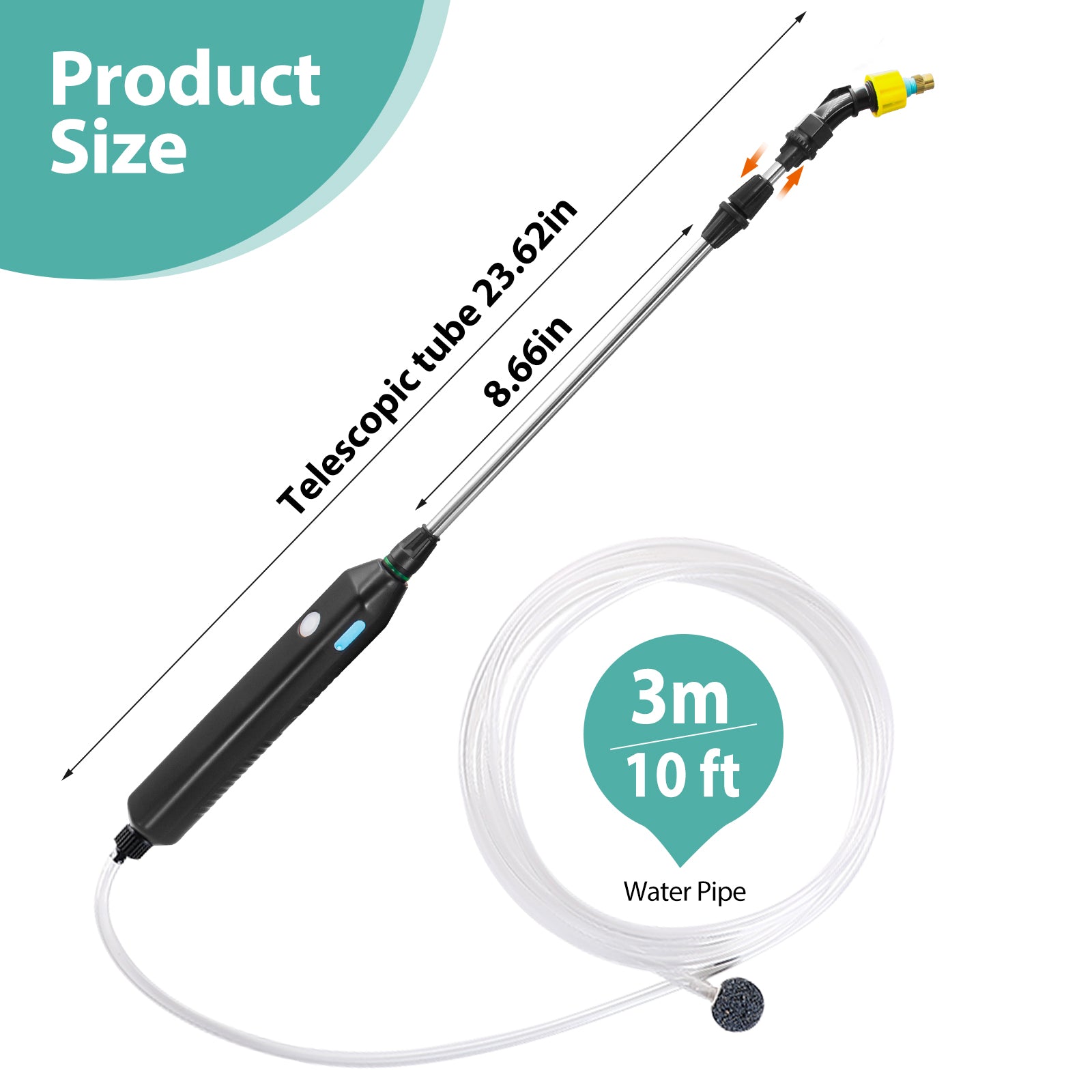 Battery Powered Sprayer Wand for Garden Spraying