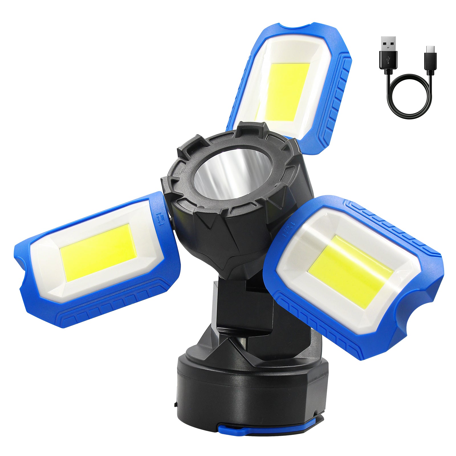 50W 5000LM Portable Three Head LED Work Light