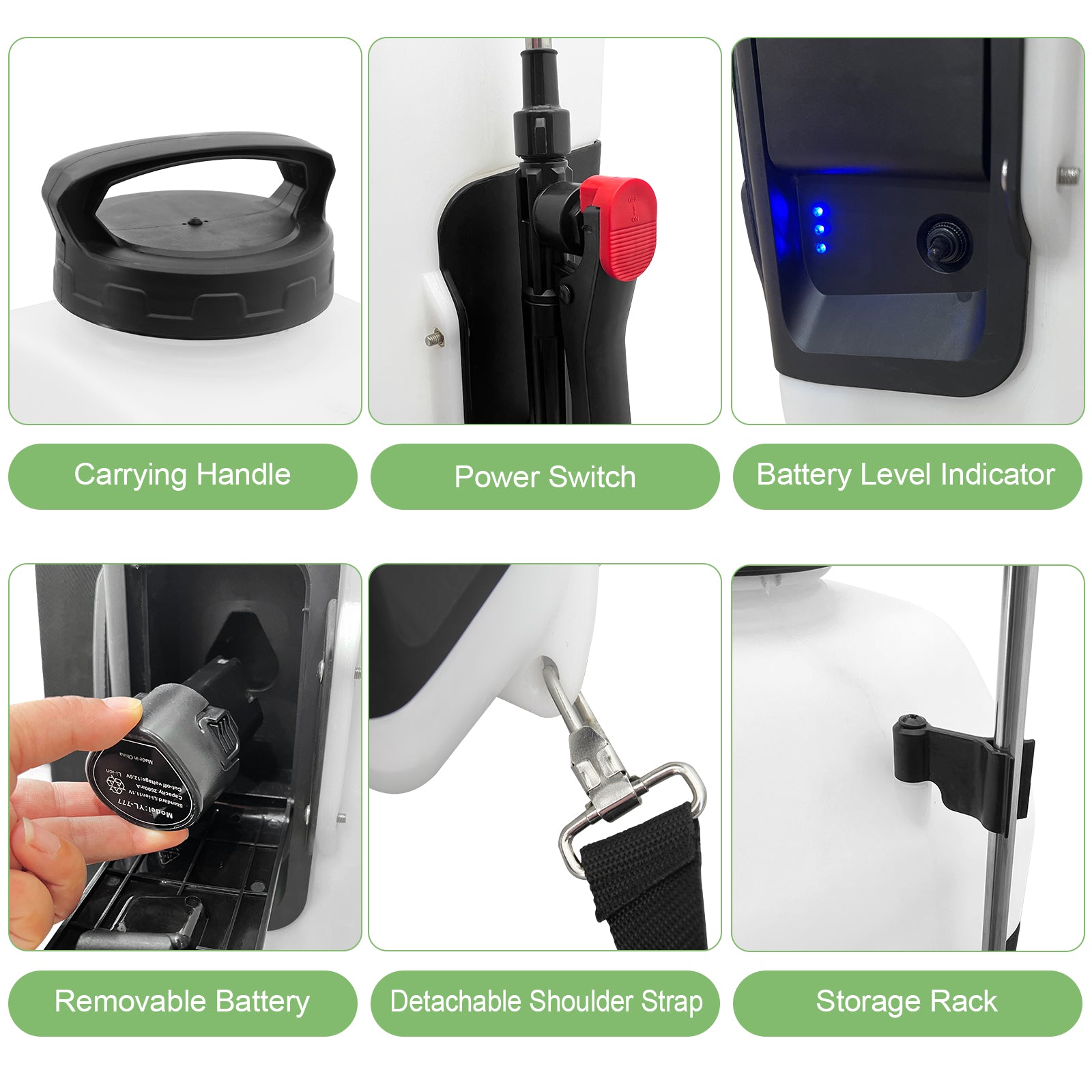 12L/16L Adjustable Battery Electric Automatic Sprayer
