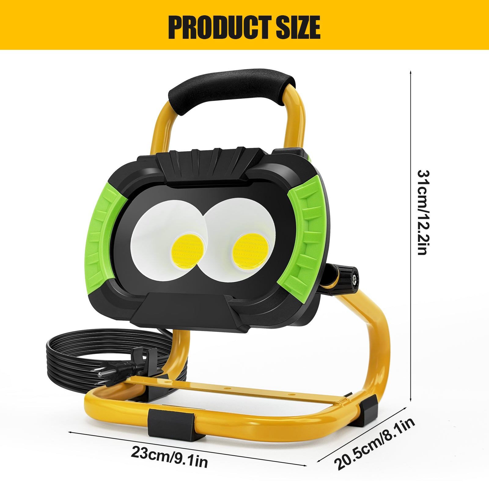 50W Rechargeable Work Light 5000 Lumen Magnetic Work Light Battery Powered
