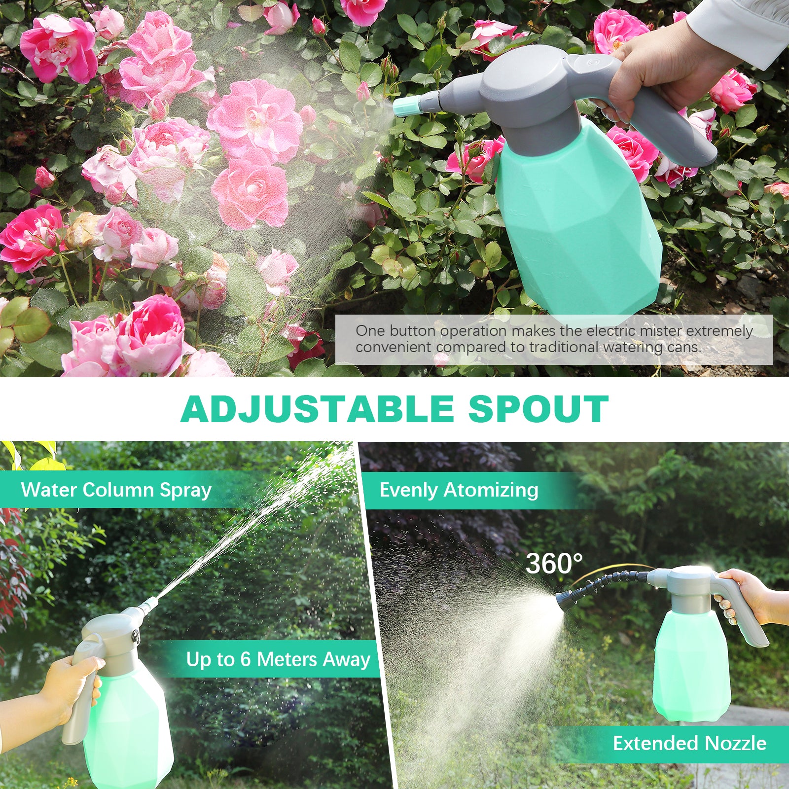 2L Rechargeable Electric Sprayer Bottle