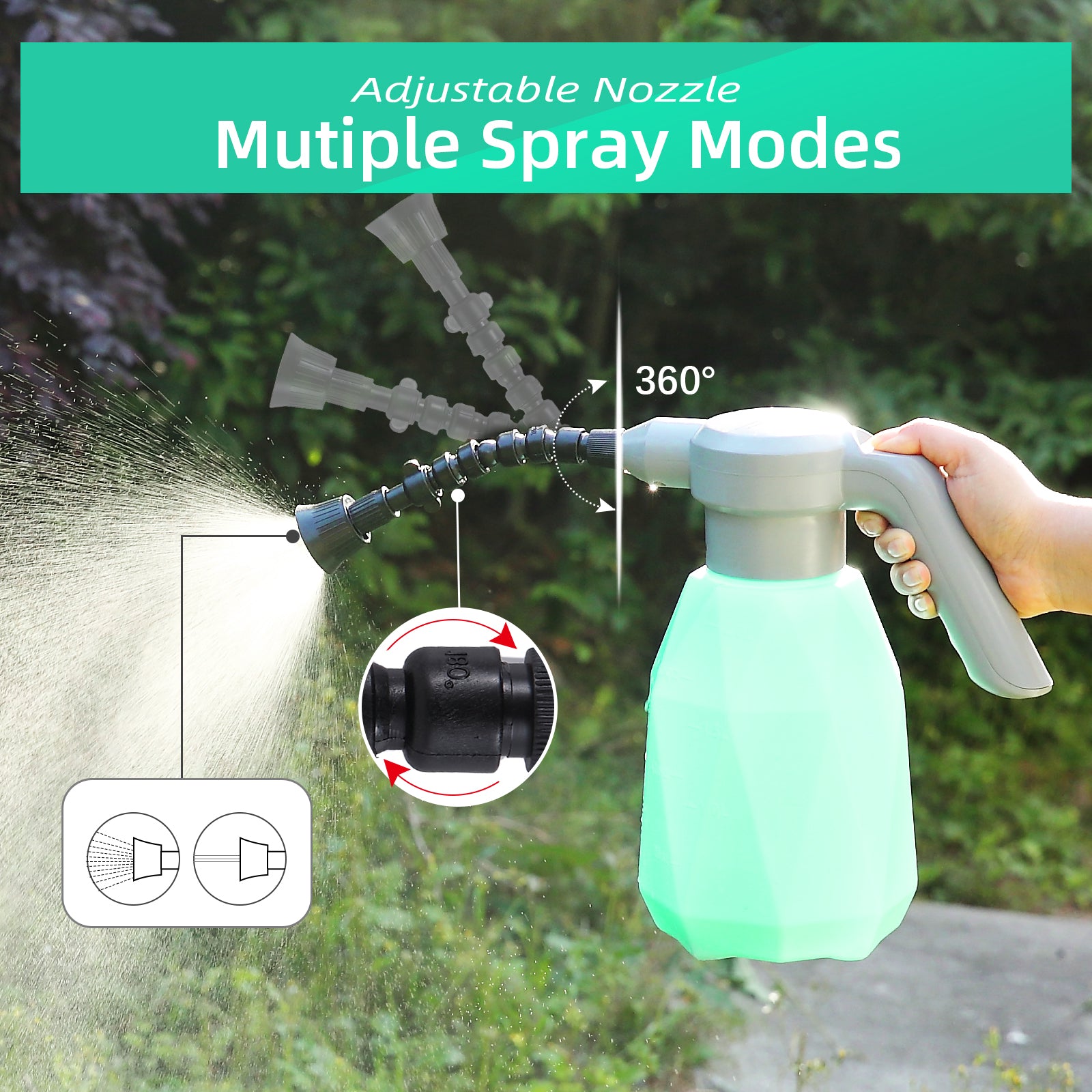 2L Rechargeable Electric Sprayer Bottle