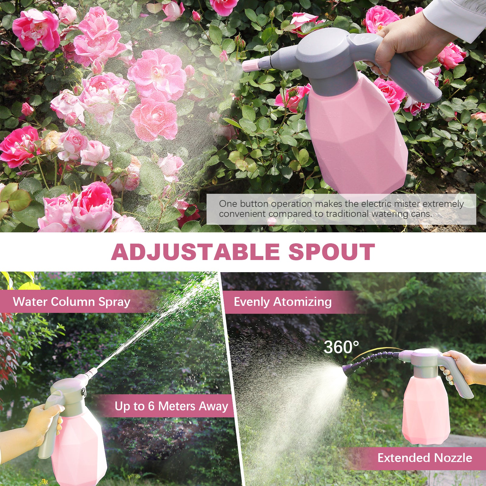 2L Rechargeable Electric Sprayer Bottle