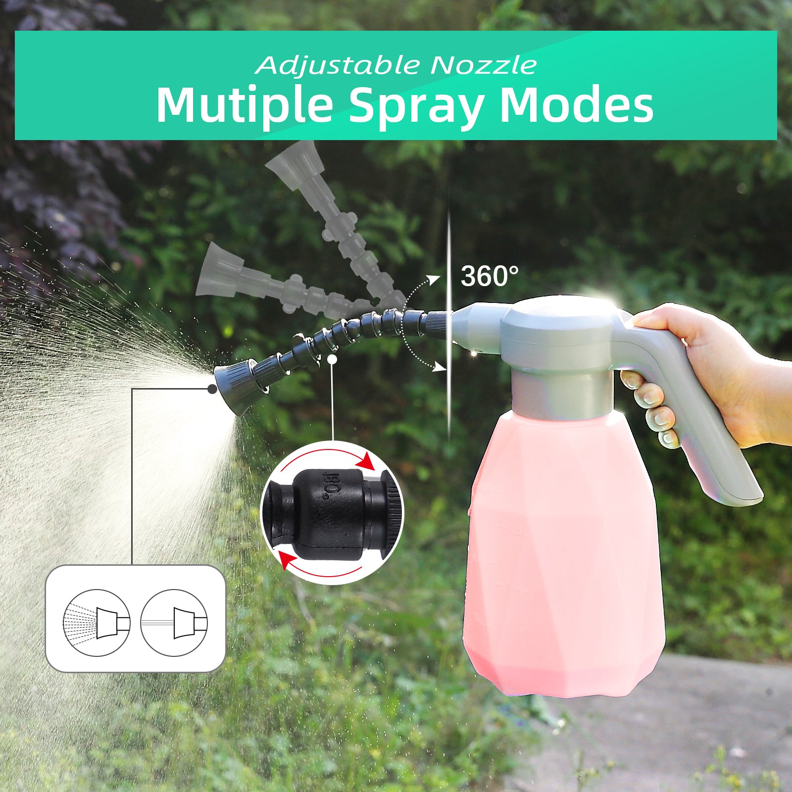 2L Rechargeable Electric Sprayer Bottle