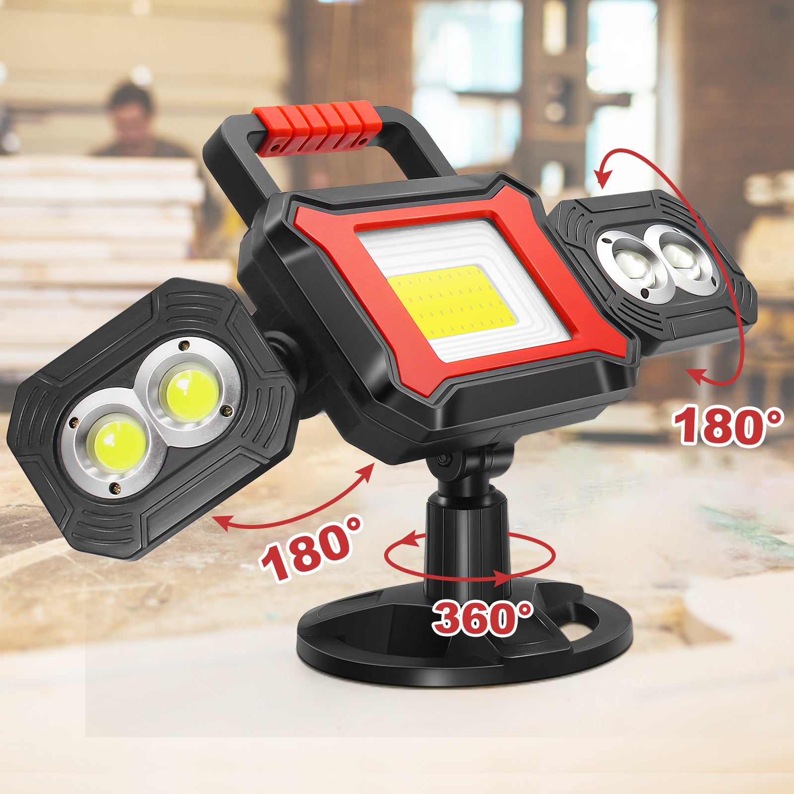 30W LED Work Light with Rechargeable Battery 