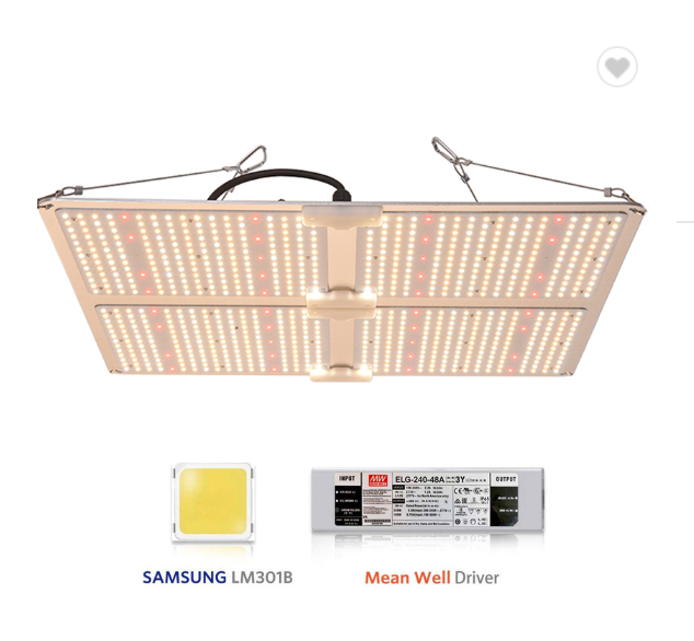 GL4000-450W Led Grow Lights with Samsung LM301 & MeanWell Driver,  Dimming, for 5x5'Bloom