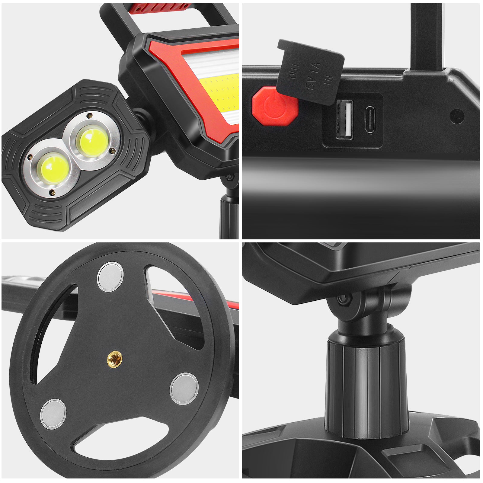 30W LED Work Light with Rechargeable Battery